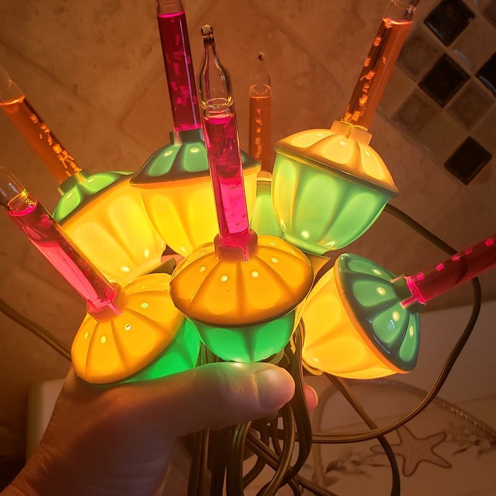Vintage Retro Christmas Bubble Lights
